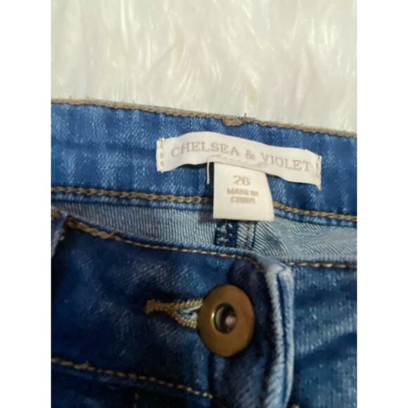 Chelsea And Violet Womens Bootcut Jeans Pockets Belt Loops High Rise Size 26 - Picture 4 of 10